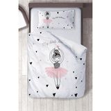 instababyrooms Pamuklu Mikro Saten Balerin Kız Çocuk Odası Çocuk Çarşafsız Nevresim Takımı - 160 x 220 cm - 001-Renkli