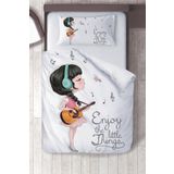 instababyrooms Pamuklu Mikro Saten Gitarlı Kız Çocuk Odası Çocuk Nevresim Takımı Çarşafsız
