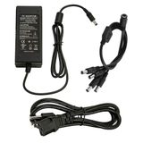 InstallerCCTV 12V 5A Güç Adaptörü ve 4 Yönlü Dağıtıcı Kuyruk Kablosu, 3 Uçlu Güç Kablosu, UL Listeli, DVR NVR AHD TVI CCTV Güvenlik Gözetleme Kamera Sistemine Uyar, LED Şerit Işıklar