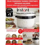 Instant Pot Hızlı Pilav Pişirici ve Buharlı Pişirici - Otomatik, Buharlı Pişirici, Sote ve Kızartma Makinesi, 20 Porsiyon Kapasiteli, 2.8l - Siyah