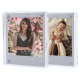 Instax 2 Adet Square Kare Film Uyumlu Mıknatıslı Pleksi Resim Çerçevesi