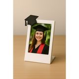 Instax Fotoğraf Çerçevesi Minimalist Dekoratif Vesikalık Masaüstü Çerçeveler Bebek Aile Çift Fotoğraf Köşesi Dekor - Beyaz - Siyah