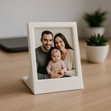 Instax Fotoğraf Çerçevesi Minimalist Dekoratif Vesikalık Masaüstü Çerçeveler Bebek Aile Çift Fotoğraf Köşesi Dekor - Beyaz