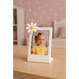 Instax Fotoğraf Çerçevesi Minimalist Dekoratif Vesikalık Masaüstü Çerçeveler Bebek Aile Çift Fotoğraf Köşesi Dekor - Sarı - Beyaz