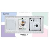 Instax Mini 12 Beyaz 10'lu Film 28'li Mini Albüm Bundle Box ve Fotoğraf Makinesi