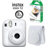 Instax Mini 12 Beyaz Fotoğraf Makinesi 10'lu Film Ve Çantalı Seti 98