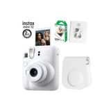 Instax Mini 12 Beyaz Fotoğraf Makinesi 10lu Film Ve Pvc Albümlü Çantalı SET 2-FOTSI00198-FB-SET2
