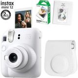 Instax Mini 12 Beyaz Fotoğraf Makinesi 10Lu Film Ve Pvc Albümlü Çantalı Seti 2