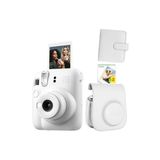 Instax mini 12 Beyaz Fotoğraf Makinesi Deri Çanta Albüm ve 20'li Film Hediye Seti-FOTSI00198-ST4-20-DK-KA