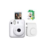 Instax mini 12 Beyaz Fotoğraf Makinesi Deri Çanta ve 20'li Film Hediye Seti-FOTSI00198-ST3-20-DK
