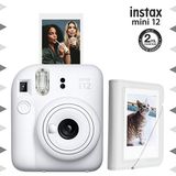 Instax Mini 12 Beyaz Fotoğraf Makinesi ve 28'li Mini Albüm Seti