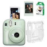 Instax Mini 12 Fotoğraf Makinesi-10'lu Film-Şeffaf Pleksi Kılıf ve Fotoğraf Çerçevesi Seti 2 - Çok Renkli
