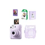 Instax Mini 12 Fotoğraf Makinesi-10lu Film-Simli Pleksi Kılıf-64lü Albüm ve Mıknatıslı Çerçeve Set 2