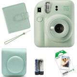 Instax Mini 12 Fotoğraf Makinesi+Askı+pil+Çanta+10’lu film+Albüm (yeşil)