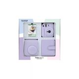 Instax Mini 12 Lila 10'lu Film Kare Albüm Deri Kılıf Bundle Box ve Fotoğraf Makinesi