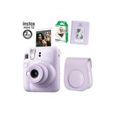 Instax Mini 12 Lila Fotoğraf Makinesi 10lu Film Ve Pvc Albümlü Çantalı Set 2-FOTSI00199-FB-SET2