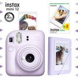 Instax Mini 12 Lila Fotoğraf Makinesi 20'li Film ve Mini Albüm Seti