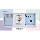 Instax Mini 12 Mavi 10'lu Film Mandal Bundle Box ve Fotoğraf Makinesi