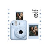 Instax Mini 12 Mavi Fotoğraf Çerçeve ve Fotoğraf Makinesi Seti
