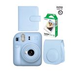 Instax Mini 12 Mavi Fotoğraf Makinesi 10'lu Film Ve Albümlü Çantalı Seti-FOTSI00195-ST4-10-KA-DK