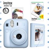 Instax Mini 12 Mavi Fotoğraf Makinesi + 20'li Film ve Mini Albüm Seti