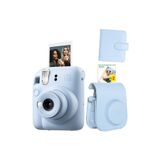 Instax mini 12 Mavi Fotoğraf Makinesi Deri Çanta Albüm ve 20'li Film Hediye Seti-FOTSI00195-ST4-20-DK-KA