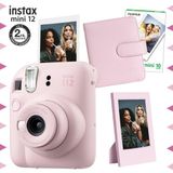 Instax Mini 12 Pembe 10'lu Film Çerçeve Kare Albüm ve Fotoğraf Makinesi Seti
