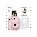 Instax Mini 12 Pembe 10'lu Film Şeffaf Kılıf ve Fotoğraf Makinesi Seti