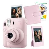 Instax Mini 12 Pembe 20'li Film Çerçeve Kare Albüm ve Fotoğraf Makinesi Seti