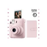 Instax Mini 12 Pembe 96'lı Laporta Albüm ve Fotoğraf Makinesi Seti