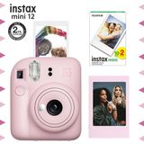 Instax Mini 12 Pembe Çerçeve 20'li Mini Film ve Fotoğraf Makinesi Seti