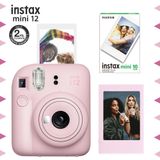 Instax Mini 12 Pembe Fotoğraf Makinesi Çerçeve ve 10'lu Mini Film Seti
