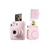 Instax mini 12 Pembe Fotoğraf Makinesi Deri Çanta Albüm ve 20'li Film Hediye Seti-FOTSI00196-ST4-20-DK-KA