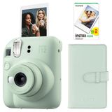 Instax Mini 12 Yeşil 20'li Film Laporta Albüm ve Fotoğraf Makinesi Seti