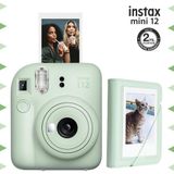 Instax Mini 12 Yeşil 28'li Mini Albüm ve Fotoğraf Makinesi Seti