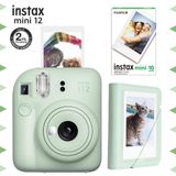 Instax Mini 12 Yeşil Fotoğraf Makinesi 10'lu Film ve Mini Albüm Seti