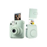 Instax mini 12 Yeşil Fotoğraf Makinesi Deri Çanta Albüm ve 20'li Film Hediye Seti-FOTSI00197-ST4-20-DK-KA