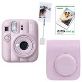 Instax Mini 13 Candy Pink Fotoğraf Makinesi Deri Çanta Kıskaç ve 10'lu Film Hediye Seti