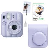 Instax Mini 13 Dreamy Purple Fotoğraf Makinesi Deri Çanta Kıskaç ve 10'lu Film Hediye Seti