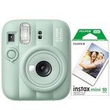 Instax Mini 13 Fotoğraf Makinesi+10'lu film+askı+pil (YEŞİL)