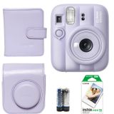 Instax Mini 13 Fotoğraf Makinesi+Çanta+Albüm+10'lu film+askı+pil (lila)