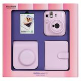 Instax mini 13 Pembe Fotoğraf Makinesi 10'lu Film Kare Albüm ve Deri Kılıf Bundle Box