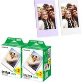 Instax mini 40'lı Film Lila ve Beyaz 2 Fotoğraf Çerçevesi