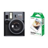 Instax Mini 41 Fotoğraf Makinesi ve 10'lu Film Seti - Siyah - Gümüş