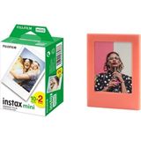 Instax Mini 8-9-10-11 Link Liplay Evo Uyumlu Mini 20'li Film (20 Poz) ve Mıknatıslı Foto Çerçev - Çok Renkli