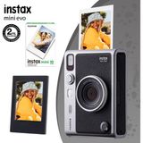 Instax Mini Evo Siyah Fotoğraf Makinesi 10lu Film ve Çerçeve