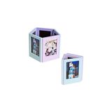 Instax Mini Film Uyumlu 2'li Mıknatıslı Fotoğraf Çerçeve Seti, Mor - Çok Renkli