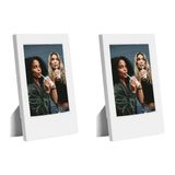 Instax Mini Film Uyumlu Beyaz 2'li Klasik Fotoğraf Çerçeve Seti