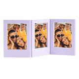 Instax Mini Film Uyumlu Lila 3'lü Mıknatıslı Fotoğraf Çerçeve Seti