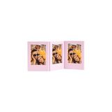 Instax Mini Film Uyumlu Pembe 3'lü Mıknatıslı Fotoğraf Çerçeve Seti - Çok Renkli